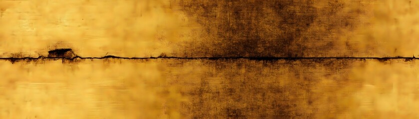 Textured golden surface with a dark horizontal line.