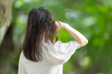 女性　ヘアケア