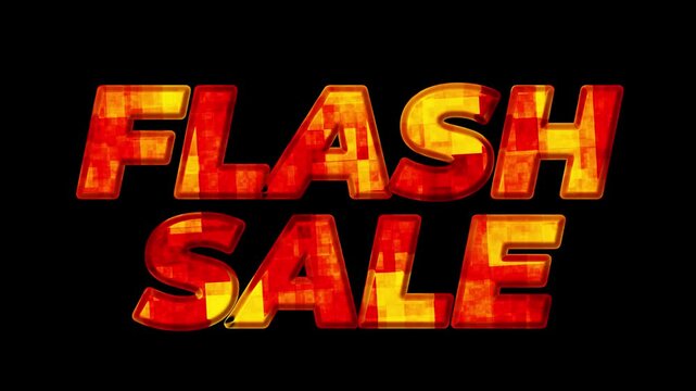 Urgent Flash Sale! Limited Time Offer! Text Animation