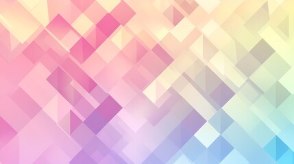 Abstract geometric pattern with soft pastel colors.