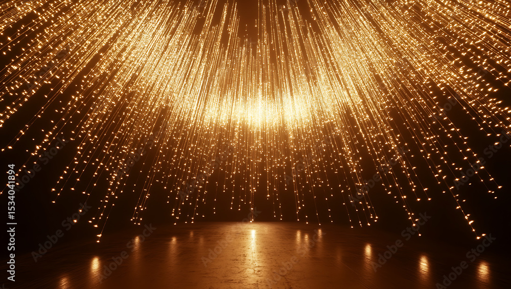 Poster a background of golden light rays and particles, creating an atmosphere of joy and celebration. the 