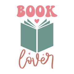 Books Lover SVG T shirt Design, Book Design vector