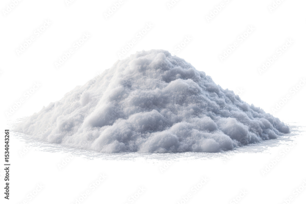 Poster snowdrift isolated on transparent background showcasing soft texture and natural shape in winter set