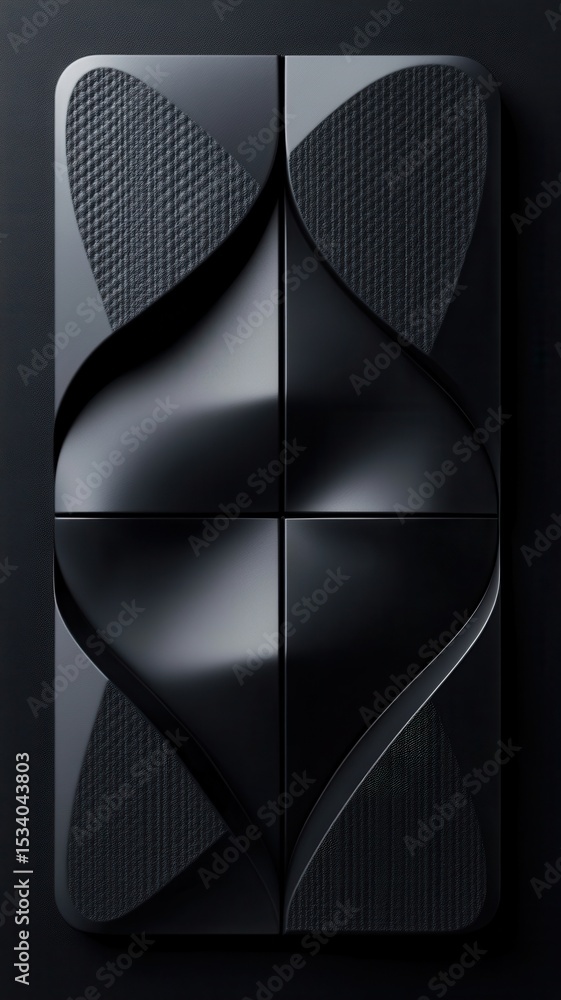 Poster intriguing navy blue abstract background textured combining glossy and design elements, creating a l