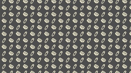 Vector seamless stitching button tailor pattern 