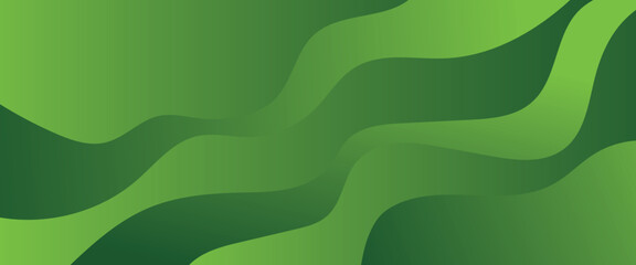 Abstract green wavy background. Vector EPS 01