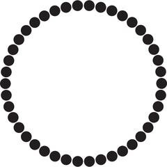 Dots in circle form. Design elements