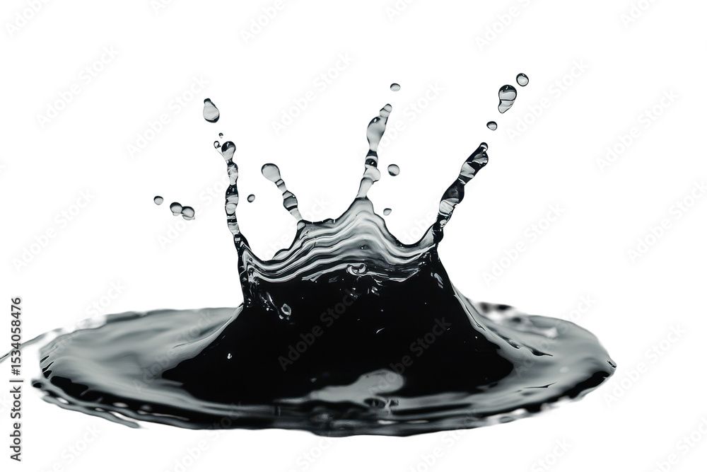 Aufkleber splash of water creating dynamic patterns captured against a neutral background showcasing the beaut