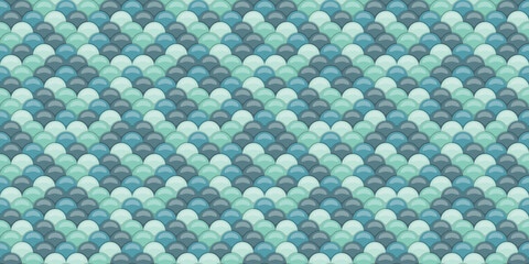 Serene teal and blue scale pattern.  Perfect for website backgrounds, textiles, or any design needing a calming, textured effect.  Evokes feelings of water, tranquility, and nature.