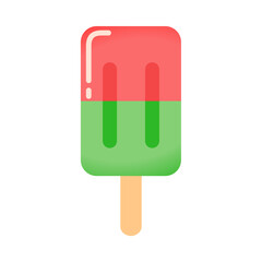Watermelon Popsicles for a Refreshing Summer, Vector Illustration