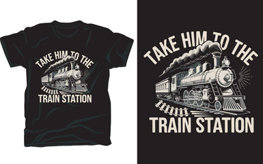 transportation take him to the train station t-shirt design © sanaul