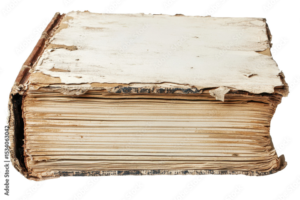 Poster torn vintage lined notebook paper displaying signs of wear and distress with frayed edges highlighti