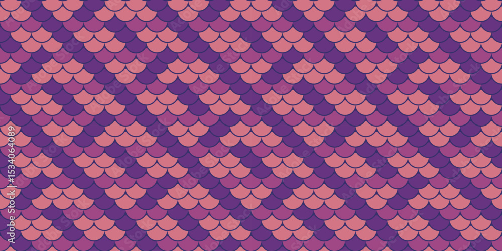 Poster abstract geometric pattern featuring overlapping scales in shades of pink and purple. ideal for text