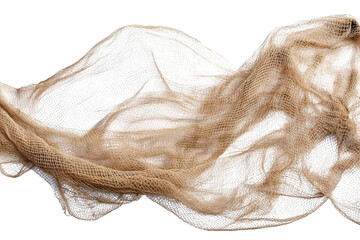 Fishing net with transparent background, ideal for marine-themed designs and outdoor activities, showcasing intricate weaving and texture details for versatility in art projects