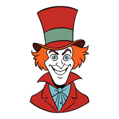 Whimsical and wild, this Mad Hatter design bursts with eccentric flair—teacups, clocks, and a tilted hat capture the magic of Wonderland’s craziest tea party!
