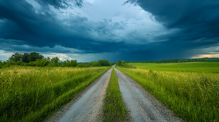 Fototapeta premium the road to storm
