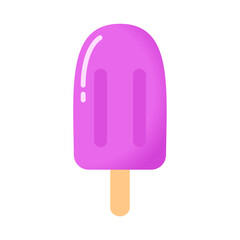 Grape Popsicles for a Refreshing Summer, Vector Illustration