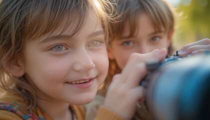 telescope kids, kids and telescope close up photography
