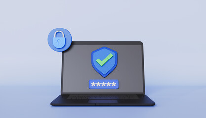 Laptop computer lock cannot be used without a password