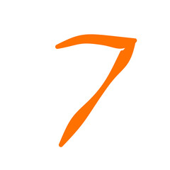 Font and number motif tiger