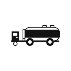 truck with trailer vector illustration with transparent background