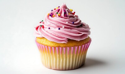 cupcake with pink frosting