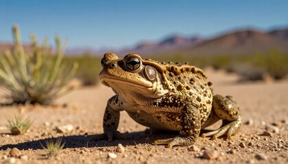 Fototapeta premium frog on the ground