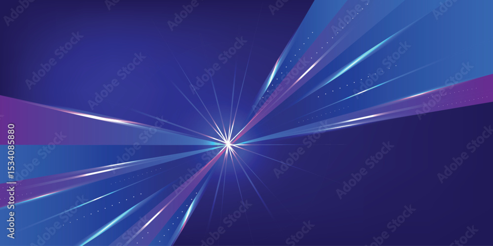Poster modern abstract high-speed movement. dynamic motion light trails with motion blur effect on dark bac