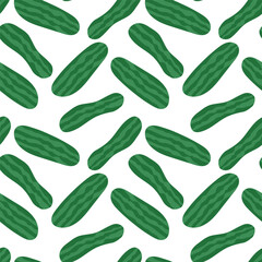 vector cucumber seamless pattern background design