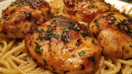 Garlic Herb Butter Chicken Thighs with Pasta