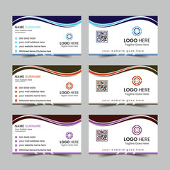 Corporate business card design template 
