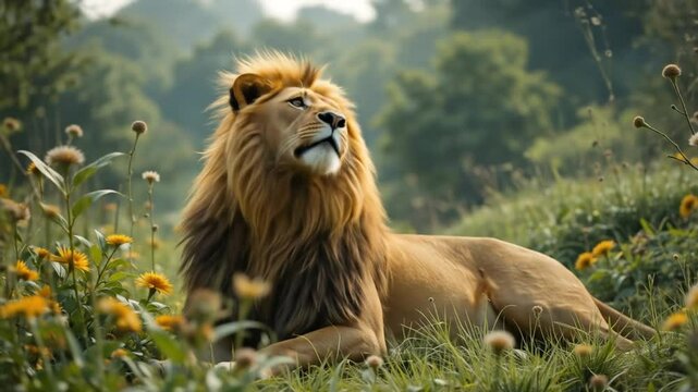 A Lion at Rest