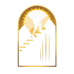 A powerful, minimalist logo symbolizing transformation and rise 