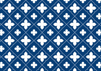 Decoration floral background vector, print, wallpaper, interior seamless repeat pattern EPS10.	
