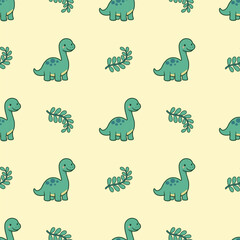 Dinosaur Seamless Pattern Background