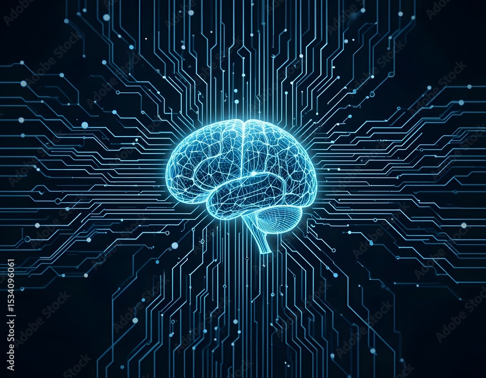 Poster artificial intelligence the convergence of brain and circuitry