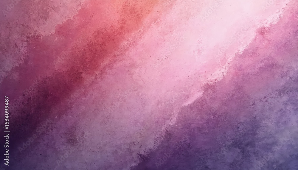 Poster abstract textured background with asymmetrical pink, purple gradient. soft color transitions, artist