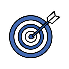 Targeting Success Arrow and Bullseye Depicting Goals and Achievements