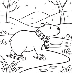 bear in the snow