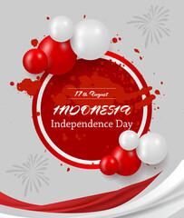 Perayaan Hari Kemerdekaan Republik Indonesia 2025. Dirgahayu Republik Indonesia 80. 17 Agustus 1945. 17 August 1945. The Independence Day of Indonesia.