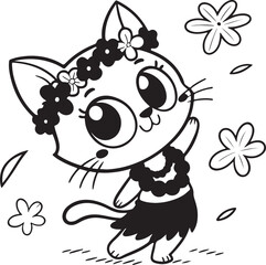 Obraz premium coloring page of a dog