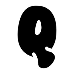 buble alphabet q