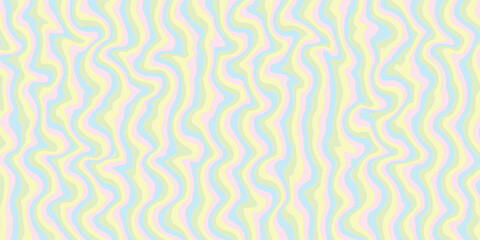 yellow lines abstract background. Trendy psychedelic retro style backdrop. Waves, swirl and twirl pattern.