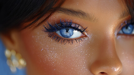 close up of female eye