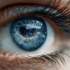 close up of eye
