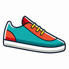 White Background Shoe Vector