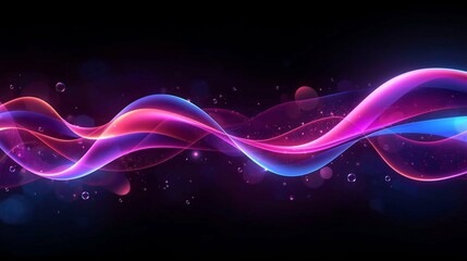 Abstract GlowColorful Abstract Backgrounds with Vibrant Shapes and Fluid Patternsing Waves of Energy