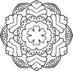 Ornamental mandala design