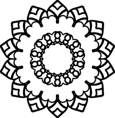 Tibetan mandala decorative ornament design
