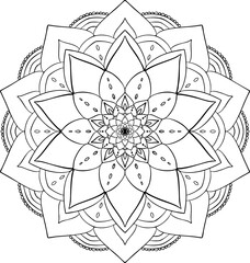 Luxury ornamental mandala design